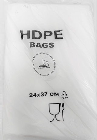 Пакет Фасовочный ПНД 24X37 см 10 Мкм (1000 Штук в Упаковке) - Вид 1